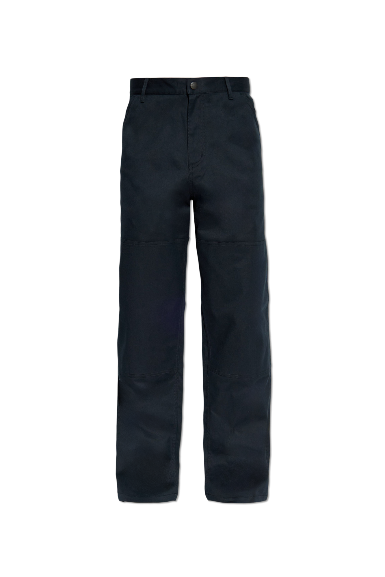 Navy blue Trousers with logo Moncler - Vitkac AS